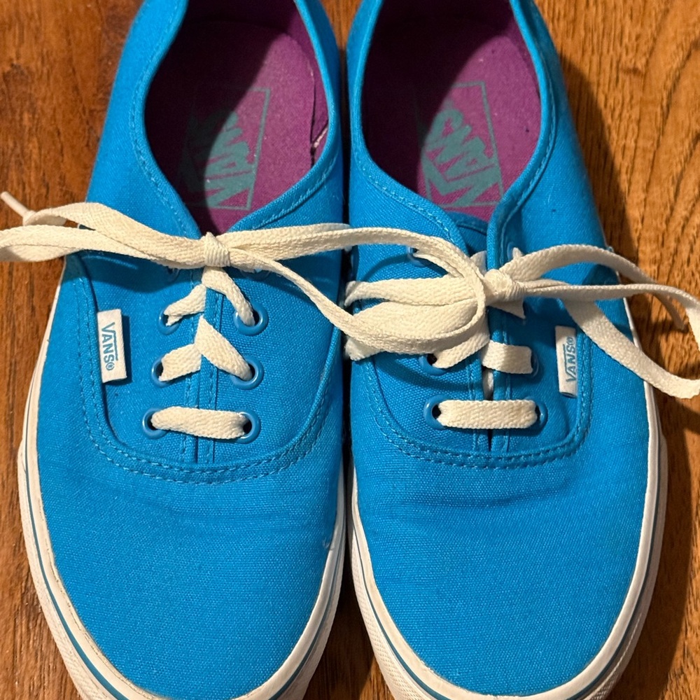 Vans Blue and White Women's Sneakers